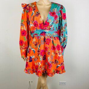 Misa Hylton For Inc International Concepts Bold Colorful Floral Women's XL Dress